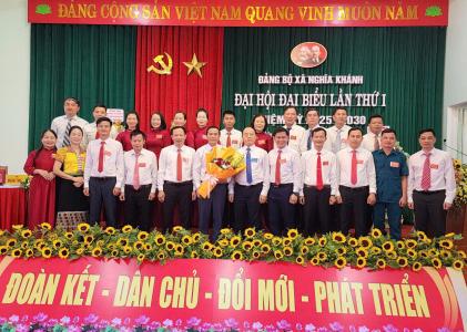 Nghĩa Khánh tổ chức thành công Đại hội đại biểu Đảng bộ xã lần thứ nhất, nhiệm kỳ 2025 – 2030